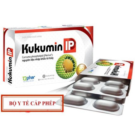 Kukumin IP – Hỗ trợ điều trị viêm loét dạ dày – tá tràng (Hộp 20 viên)