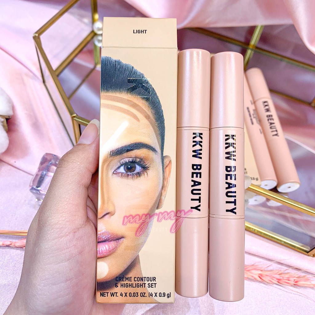 KKW Beauty - Set 2 Cây Tạo Khối Bắt Sáng Hai Đầu KKW Beauty - Creme Contour & Highlight Set | BigBuy360 - bigbuy360.vn