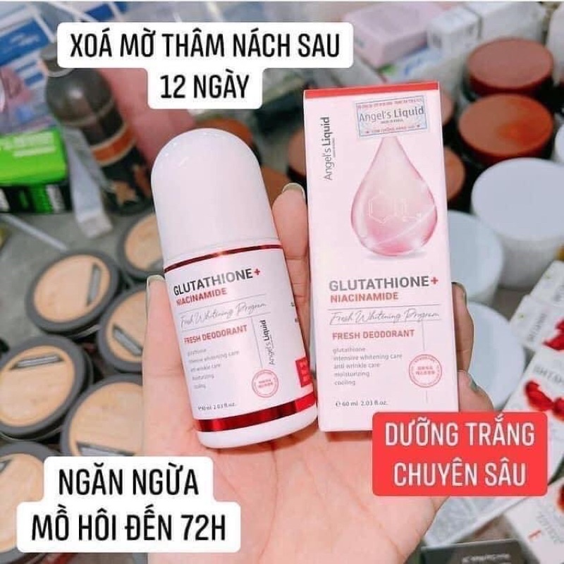 Lăn nách mờ thâm, dưỡng trắng da Angel Liquid Glutathione plus Niacinamide - MY VANS BEAUTY