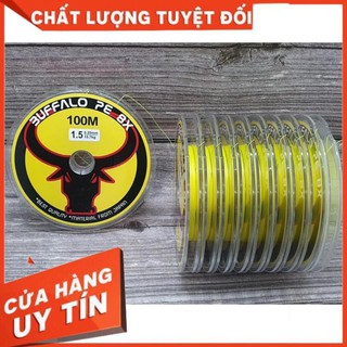 [XẢ HÀNG] HOT Dây Pe 8x Buffalo chuyên dùng làm trục câu lure lóc chẽm tráp hanh mú nhồng