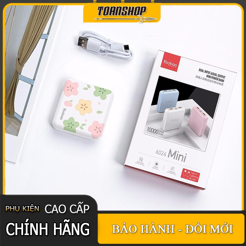 Pin dự phòng Yoobao M4 mini 10.000 mAh- Siêu xịn- siêu kute- Hàng chính hãng