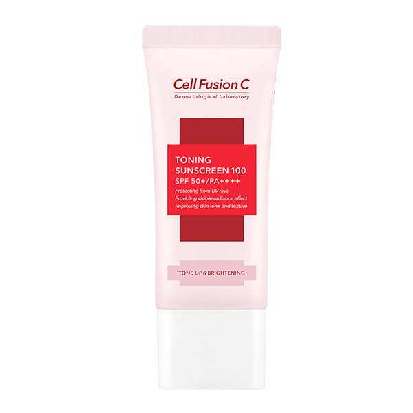 ( MUA 1 TẶNG 1 MINISIZE ) Kem Chống Nắng Nâng Tone Cell Fusion C Toning Sunscreen 100 SPF 50+ PA++++ 35ml