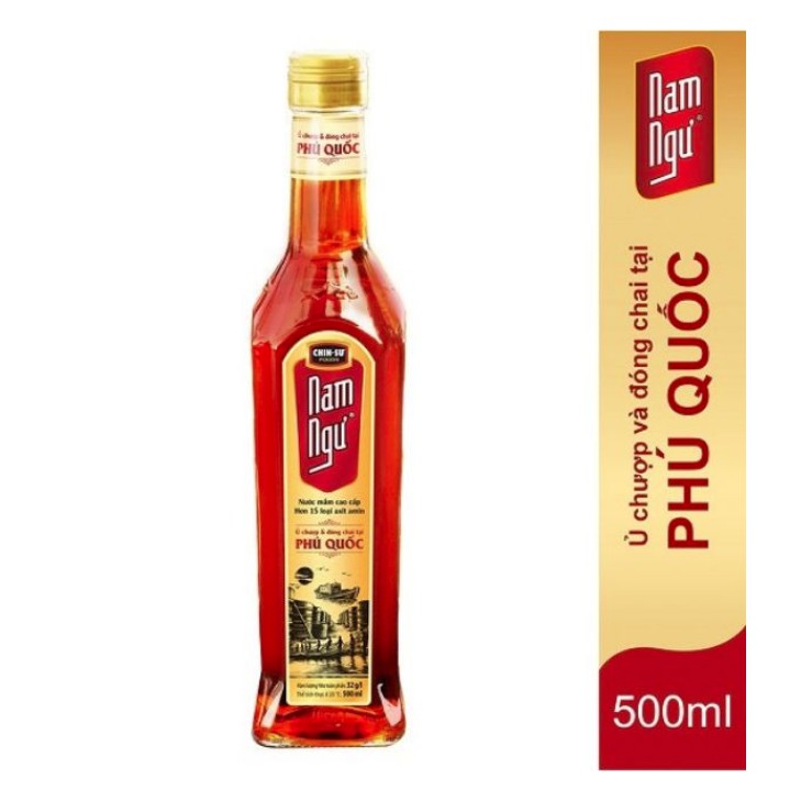 Nước Mắm Nam Ngư Cá Cơm Tươi Phú Quốc Chai Sành 500ml