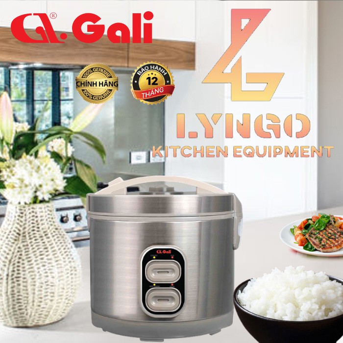 Nồi nấu cơm nấu cháo GALI GL-1718A 1,8 Lít / Chất lượng hàng hóa nhập khẩu (Tem hợp quy CR) / BẢO HÀNH 12TH CHÍNH HÃNG