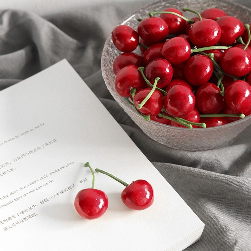Quả Cherry Giả Mini Dùng Trang Trí Tiệc Nhà Bếp