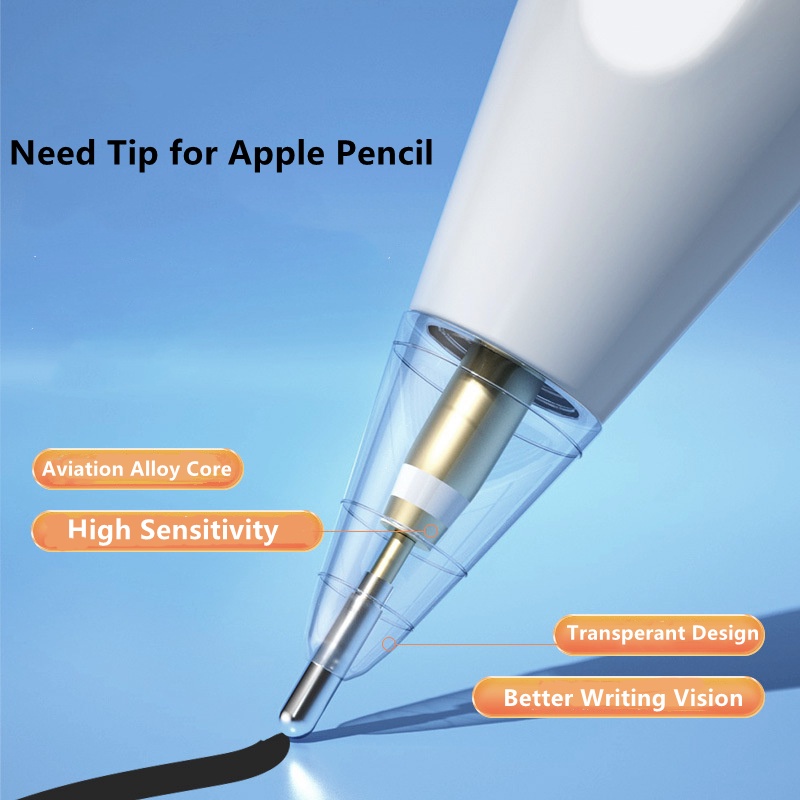 Ngòi bút thay thế Apple Pencil 1/2 bản kim loại cao cấp dùng cho Paperlike A221