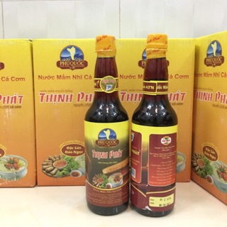 1 Chai Nước mắm cá cơm Thịnh Phát 43 độ đạm (650ml) - Đặc sản Phú Quốc