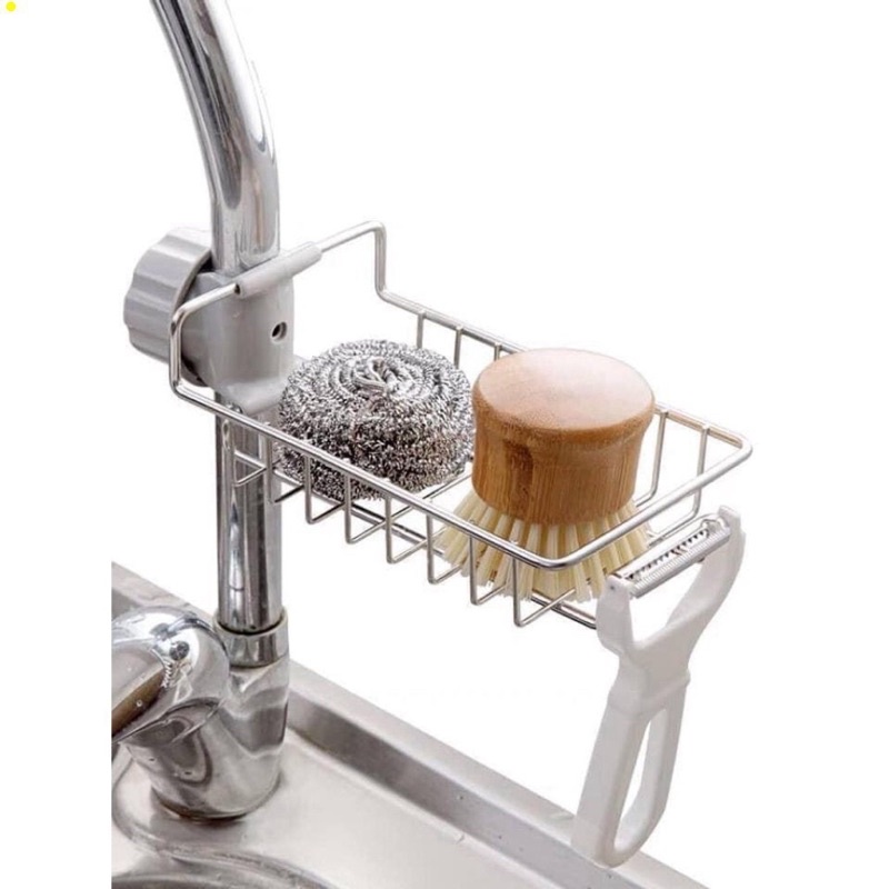 Giỏ inox gắn vòi rửa bát