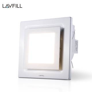 Mua Quạt thông gió hút mùi âm trần với đèn LED vuông  độ ồn nhỏ  hút khỏe với bề mặt 300x300mm LAVFILL LFCV-16LL