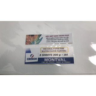 Tập giấy Canson MontVal5 tờ A4