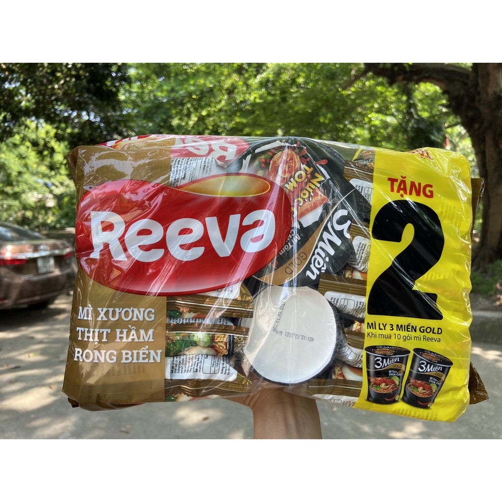 THÙNG 30 GÓI MÌ LẨU NẤM CHUA CAY REEVA 85G tặng 6 ly ba miền | BigBuy360 - bigbuy360.vn