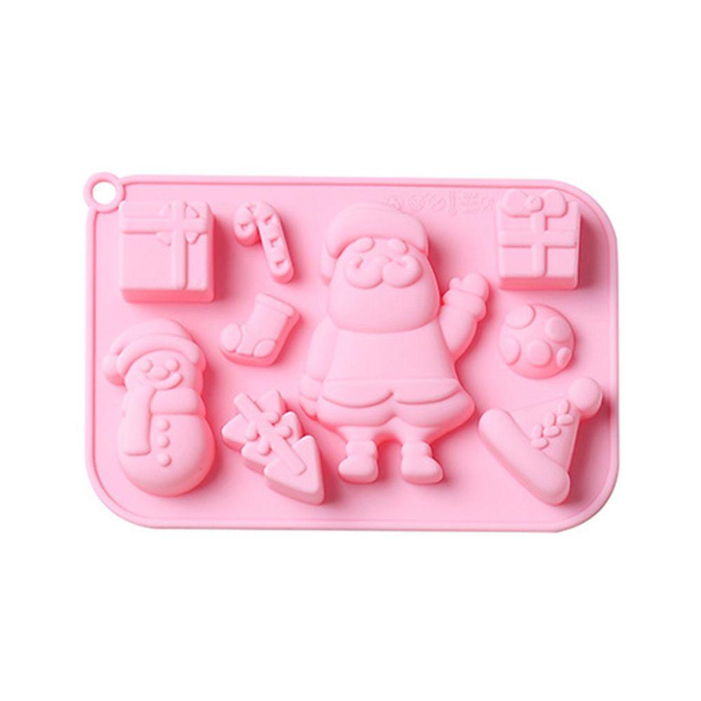 Khuôn Silicone Làm Xà Phòng 9 Ô Chủ Đề Giáng Sinh
