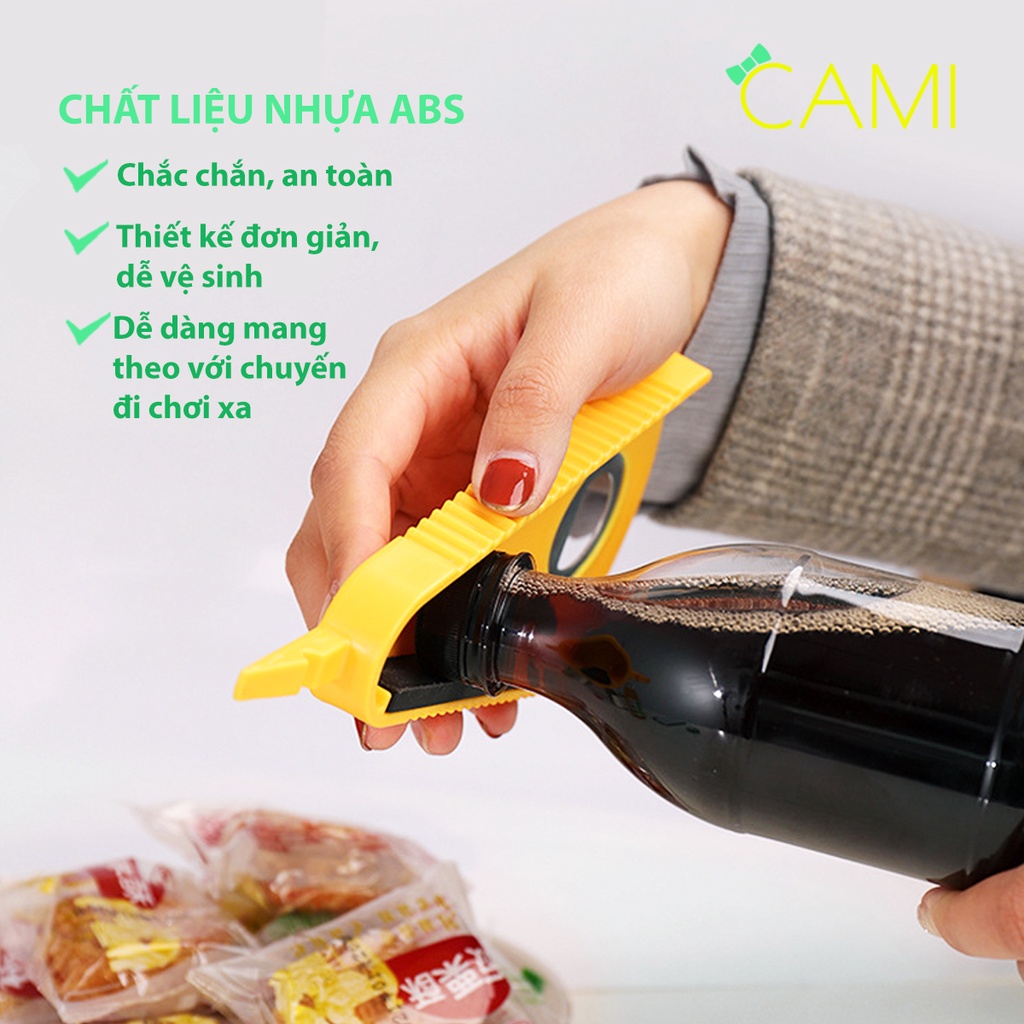 Dụng cụ đa năng khui nắp chai nhựa, thủy tinh, chai bia, đồ hộp bằng thiếc, kim loại - Cami - CMPK210
