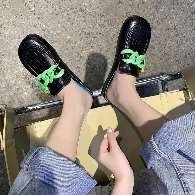 Dép Đế Bằng Phối Dây Xích Thời Trang Cho Nữ | BigBuy360 - bigbuy360.vn