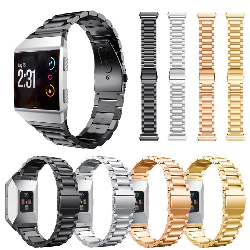 Dây đeo inox thay thế cho đồng hồ thông minh Fitbit Ionic