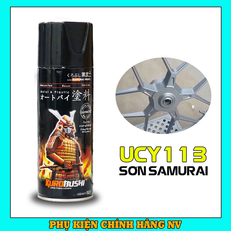 Chai Sơn Lót Samurai UCY113 Màu Bạc - Sơn Chính Hãng