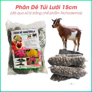 Phân Dê Túi Lưới 15cm 16 túi/bịch (Đã Qua Xử Lý) - Phân Bón Cho Hoa Lan, Hoa Hồng & Cây Kiểng723