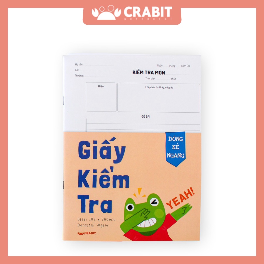 Tập 15 Giấy kiểm tra đôi Crabit - Ruột kẻ ngang - Bìa Ếch Yeah!