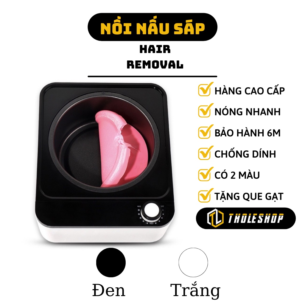 Nồi Nấu Sáp Cao Cấp Wax Hạt Đậu Chống Dính - Bộ Nồi Đun Sáp Nóng Chảy Wax Lông HAIR REMOVAL