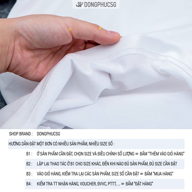 Áo thun gia đình là số 1 set đồ đồng phục gia đình hội nhóm độc đáo thun cotton dày dặn màu trắng GD338T | DONGPHUCSG