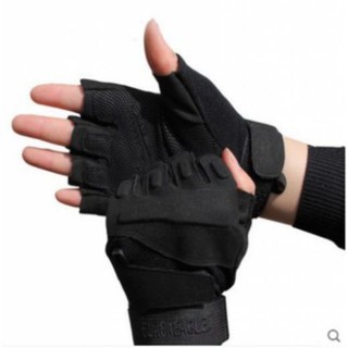 Găng Tay Phượt, Găng Tay Bảo Hộ Xe Máy Blackhaw Cụt Ngón