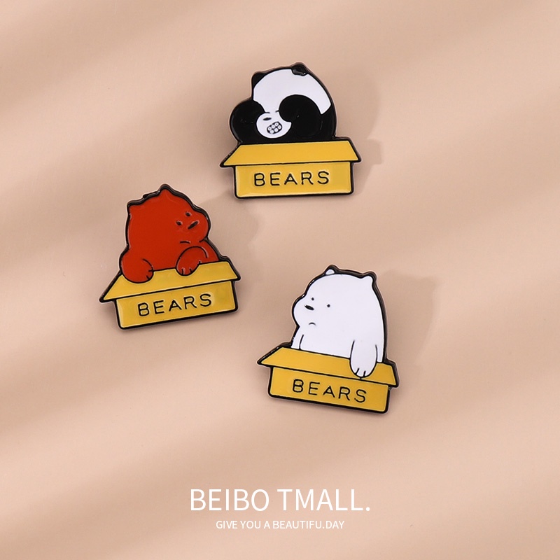 Ghim cài áo hình chú gấu dễ thương cho nữ