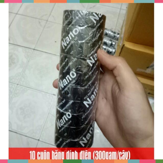 Băng dính điện, băng keo điện, Băng dính cách điện 10 cuộn/cây