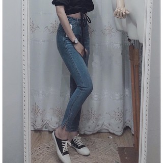 QUẦN JEAN NỮ XẺ GẤU
