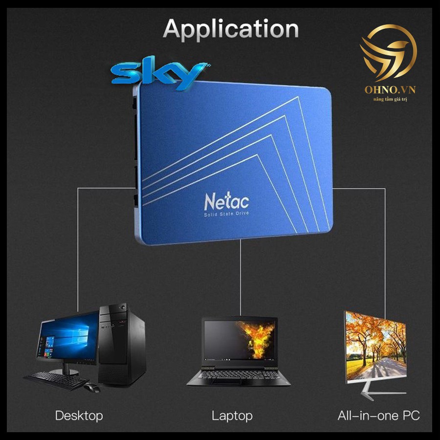 Ổ Cứng SSD NETAC 120GB 128GB 256GB 512GB Ổ Cứng Máy Tính PC Laptop 2.5inch Cổng SATA3 6Gb/s - OHNO VIỆT NAM | BigBuy360 - bigbuy360.vn