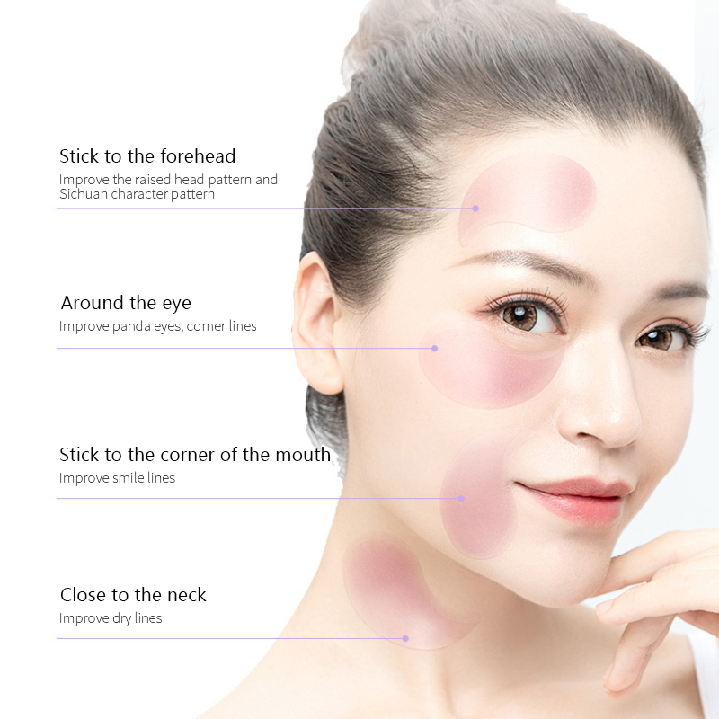 (Hàng Mới Về) Hộp 60 Mặt Nạ Mắt Gel Collagen Hồng Dưỡng Ẩm Chống Nếp Nhăn Xóa Mờ Quầng Thâm Chống Lão Hóa