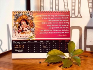 Lịch để bàn 2019