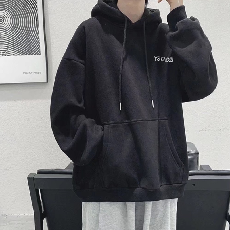 Áo hoodie Thể Thao Dáng Rộng In Chữ Phong Cách Hip Hop Đường Phố Hàn Quốc Thời Trang Mùa Đông Dành Cho Nam M-5XL