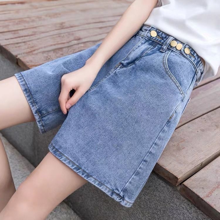 Quần short BH denim oversized thời trang cho nữ