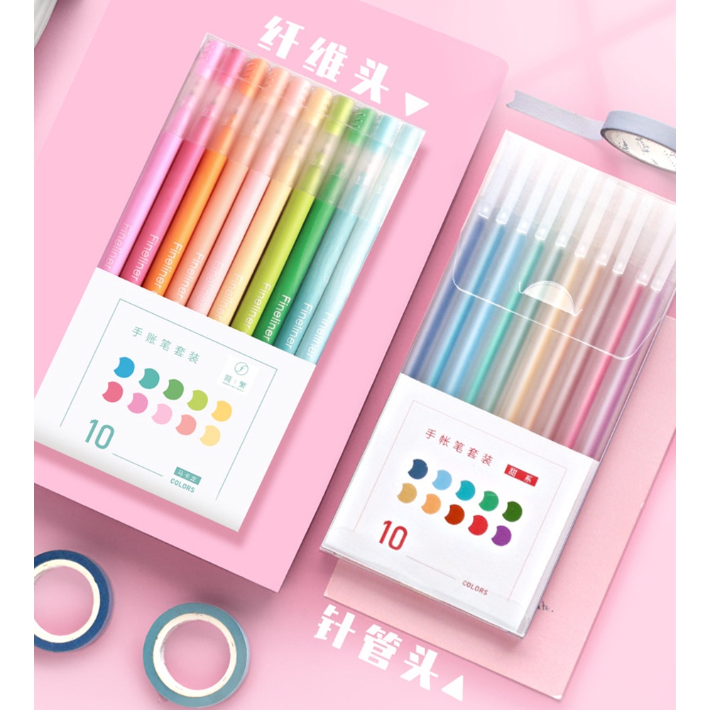 Bộ 10 Bút Màu Nước Nhiều Màu Sắc Độc Đáo Tiện Dụng
