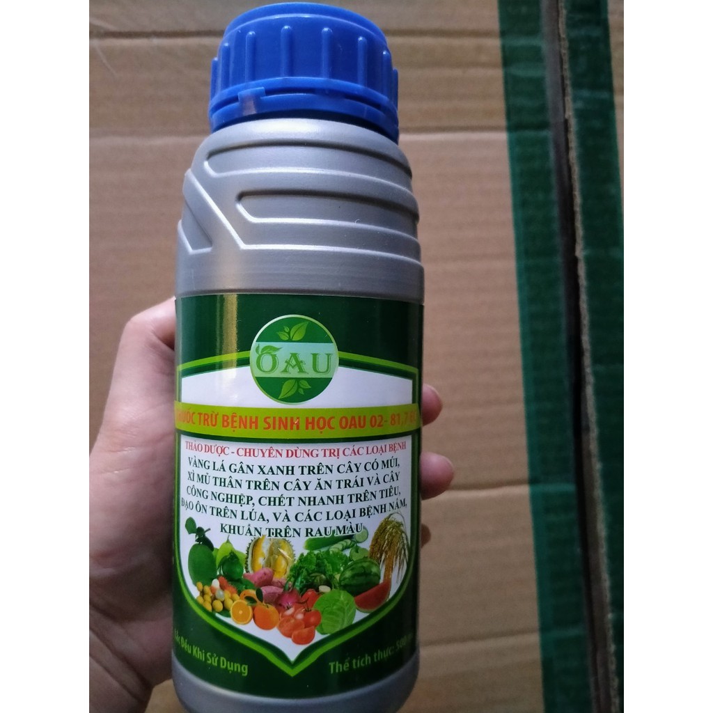 Chế Phẩm Sinh Học Phòng Trừ Bệnh Héo Xanh, Chết Nhanh Do Vi Khuẩn OAU 02. Chai 500ml