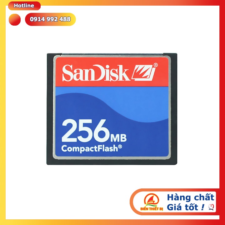 Thẻ nhớ 256MB Sandisk CompactFlash - CF memory Card cho máy CNC - máy công nghiệp