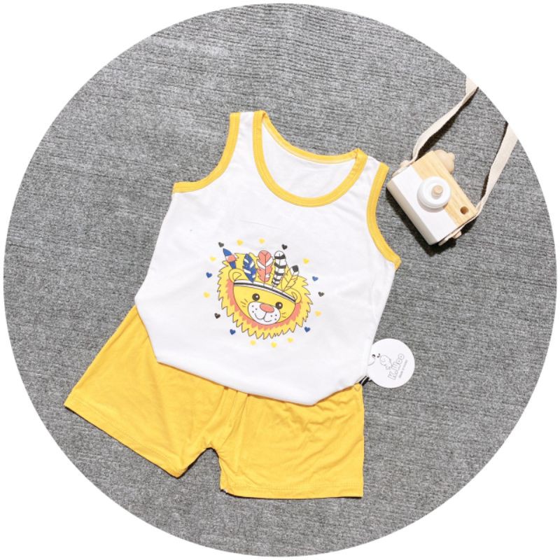 Bộ Ba Lỗ Thun Lạnh hình Quần Màu Cho Bé ( Hàng loại 1)