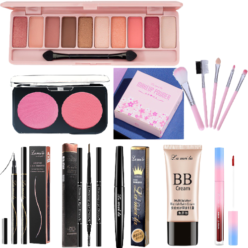 Bộ trang điểm Lameila Images 9 món Kem BB, Phấn phủ, Phấn mắt, Mascara, Chì kẻ mày, Bút dạ kẻ mắt, Son kem, Má Hồng.....