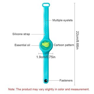 Vòng đeo tay silicon cho trẻ em hoạt hình phát sáng / vòng tay chống muỗi cho bé có khóa chống muỗi / màu ngẫu nhiên