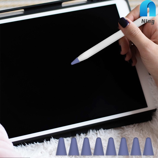 Set 8 Đầu Bọc Ngòi Bút Thay Thế Bằng Silicon Cho Ipad 1st And 2nd Generation Ipencil