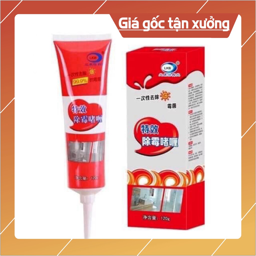 Gel tẩy mốc gioăng cao su máy giặt, cửa kính, bồn rửa bát..v..v..