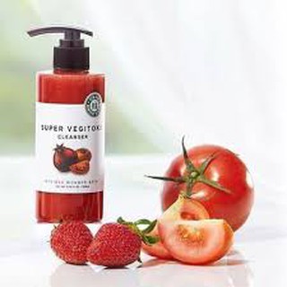 Sữa Rửa Mặt Thải Độc Sủi Bọt Rau Củ Super Vegitoks Cleanser - Màu Đỏ