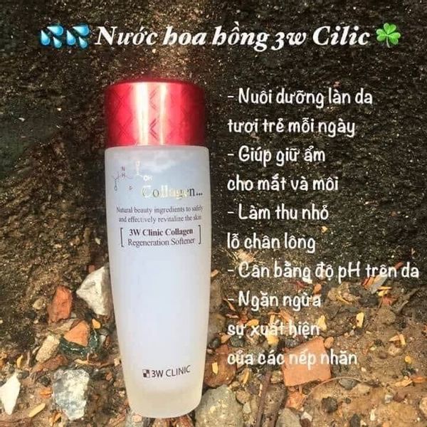 Nước Hoa Hồng Tái Tạo Da 3W Clinic Đỏ 150 ml | BigBuy360 - bigbuy360.vn