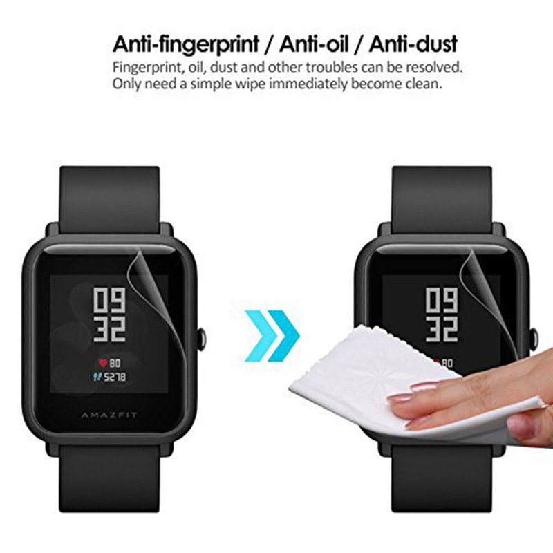 ★ Smart Watch Accessories 2PCs Transparent Clear Screen Protective Film Waterproof Film For Xiaomi Huami Amazfit Bip Youth ★Electron