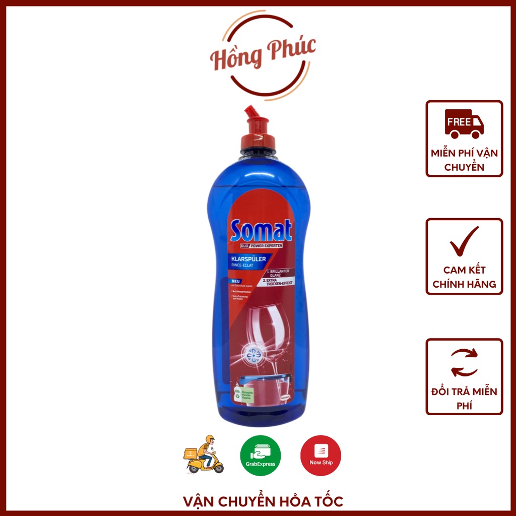 Nước làm bóng bát đĩa Somat chai 750ml - Làm bóng và giúp chén bát mau khô sau khi rửa