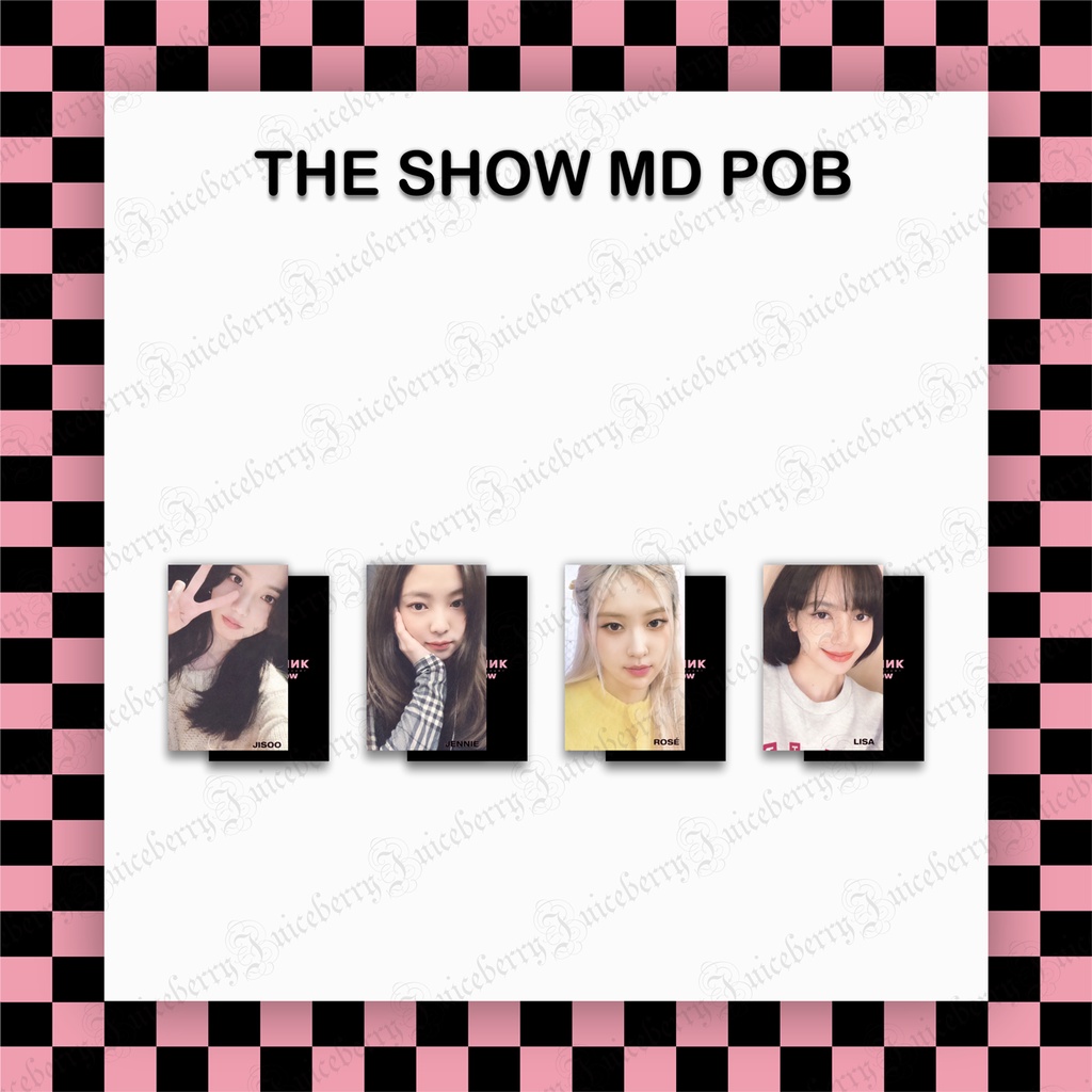 Bộ ảnh photocard fanmade BLACKPINK THE SHOW từ bộ Photo Ticket E65