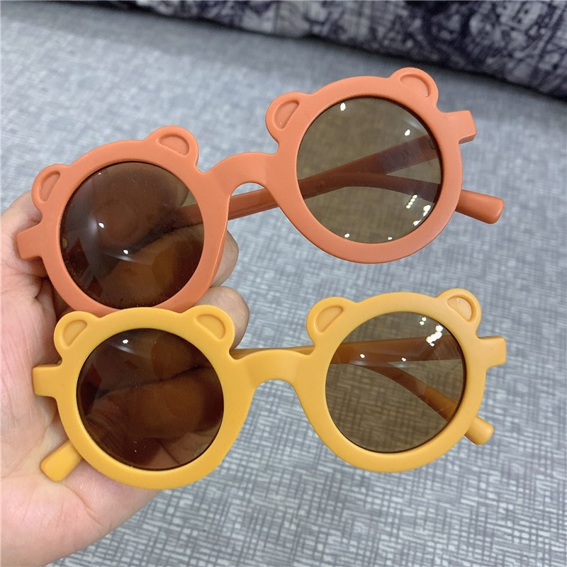 Thời Trang Trẻ Em UV400 Kính Mát Gấu Nhỏ