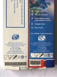 Bút chì 2b- Gs,PC 201,202(chì Ấn Độ mềm)