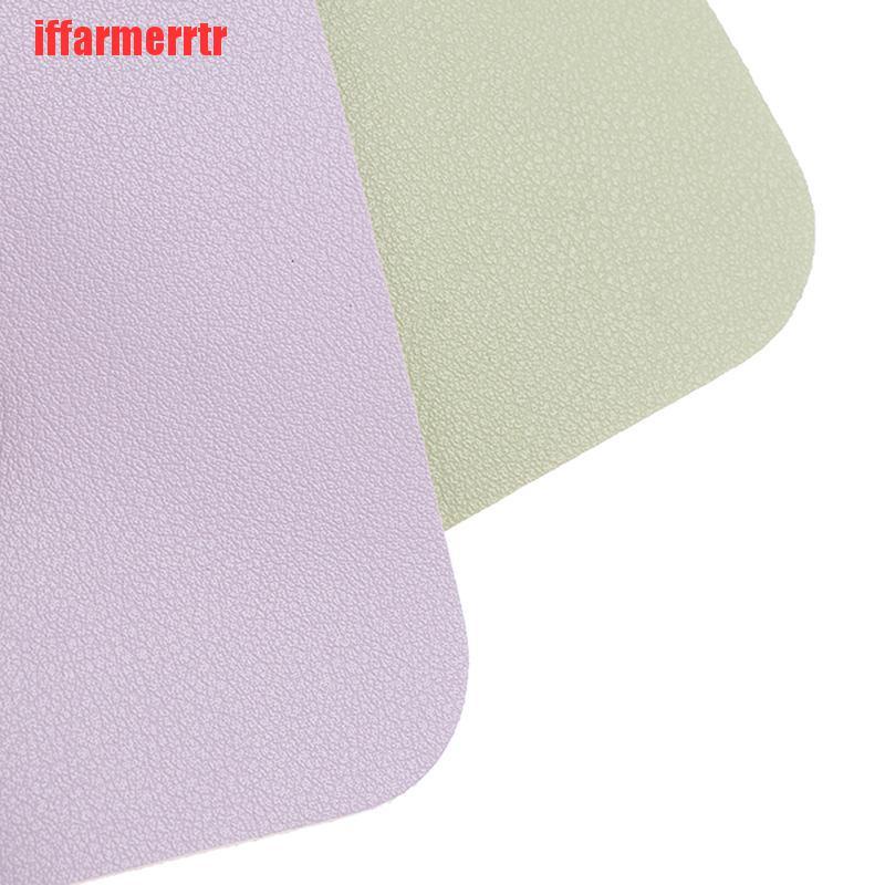 {iffarmerrtr}New Arrival Universal Anti-slip Mouse Pad Double Side Leather Gaming Mice Mat KGD