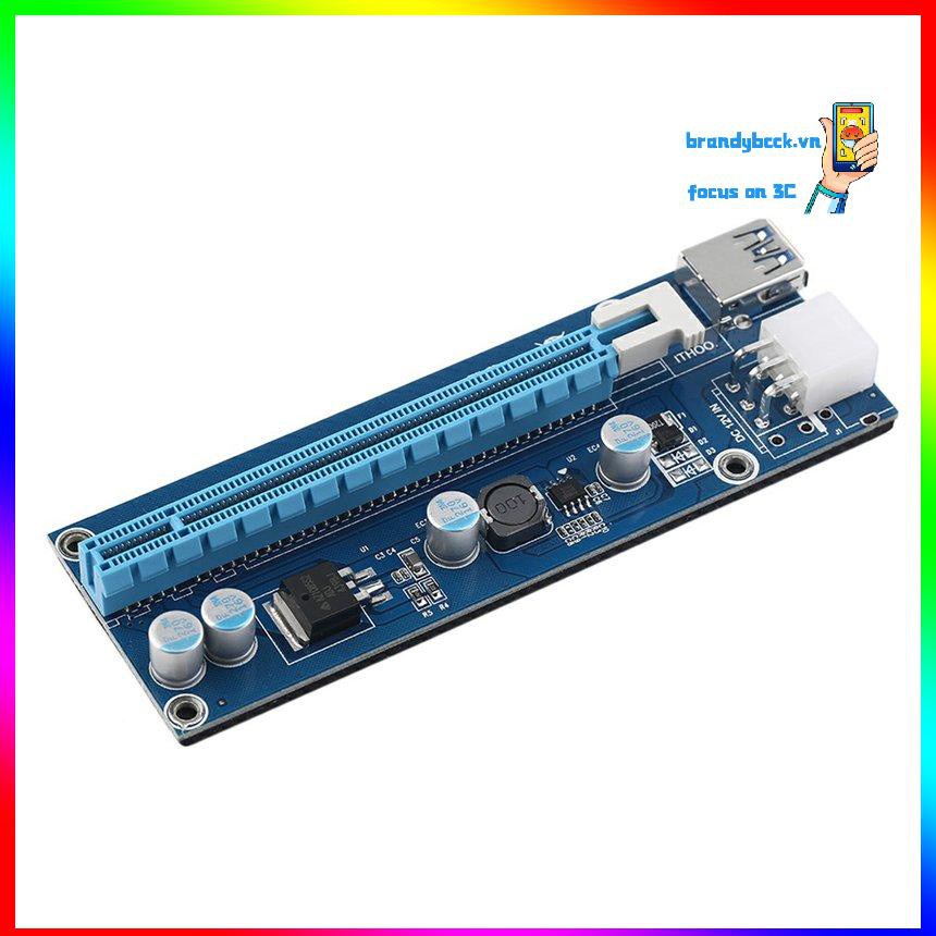 Card Đồ Họa Mở Rộng Pci-E1X Sang 16x 6pin Thẻ | BigBuy360 - bigbuy360.vn